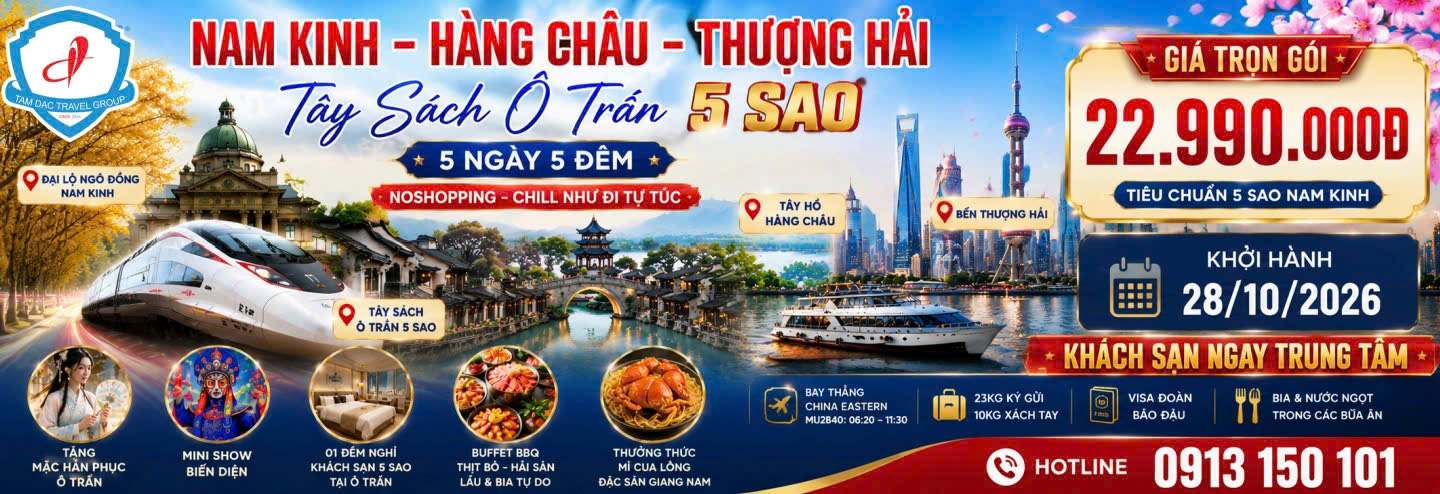 Nam Kinh - Hàng Châu - Thượng Hải